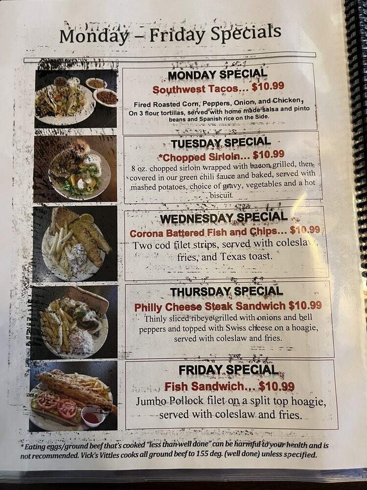 Vick's Vittles - Albuquerque, NM menu_pic