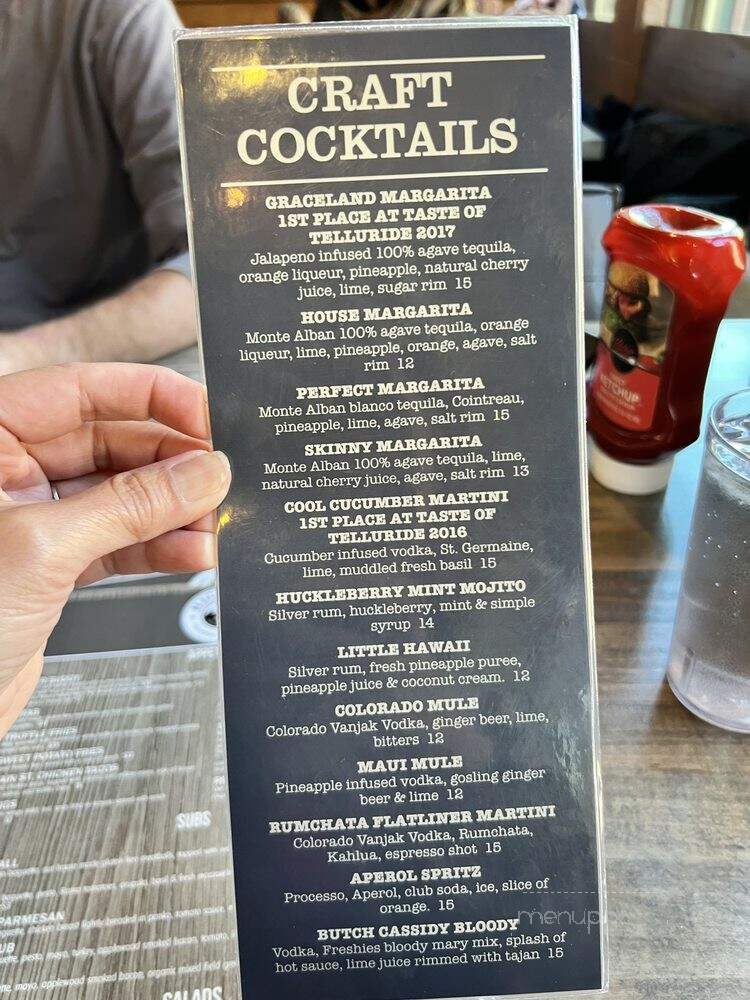 High Pie Pizzeria & Taproom - Telluride, CO menu_pic