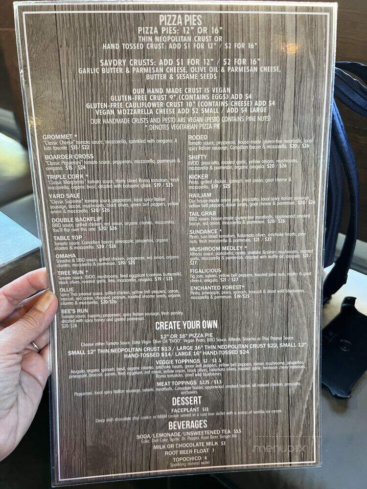 High Pie Pizzeria & Taproom - Telluride, CO menu_pic