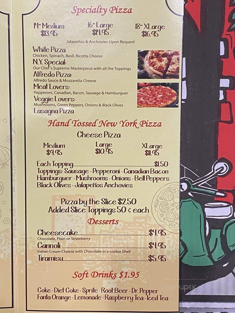NY Pizza and Pasta - Keller, TX menu_pic