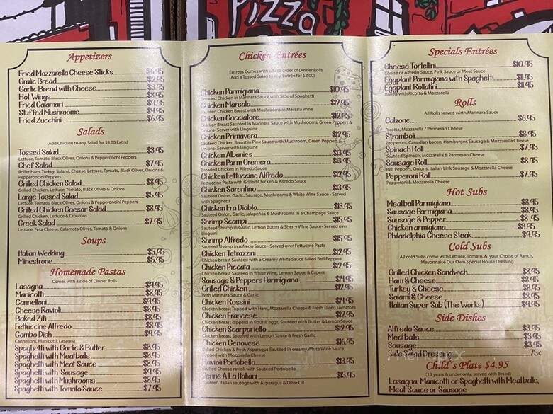 NY Pizza and Pasta - Keller, TX menu_pic
