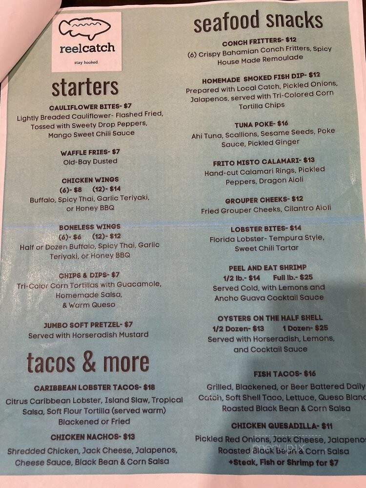 ReelCatch Restaurant - Islamorada, FL menu_pic