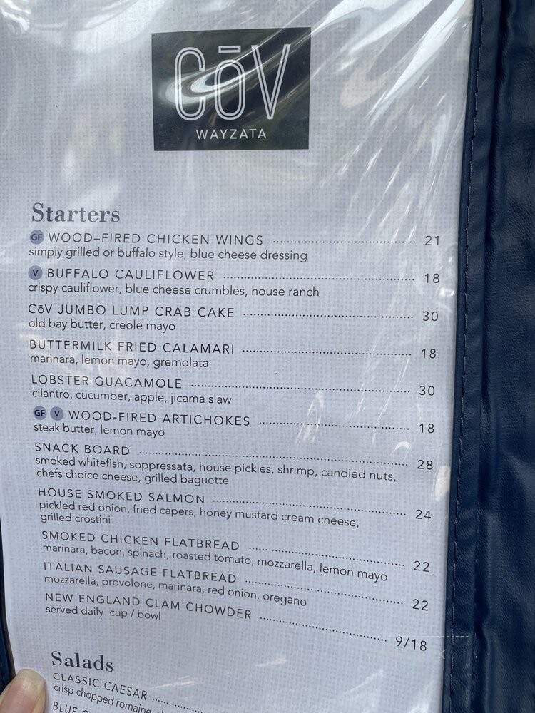 Cov - Wayzata, MN menu_pic