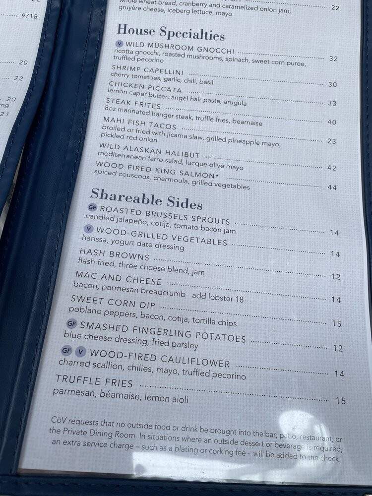 Cov - Wayzata, MN menu_pic