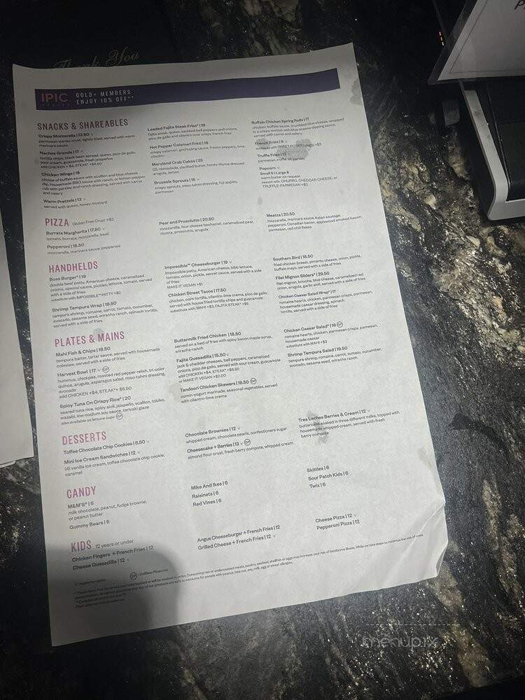 Tanzy - Los Angeles, CA menu_pic