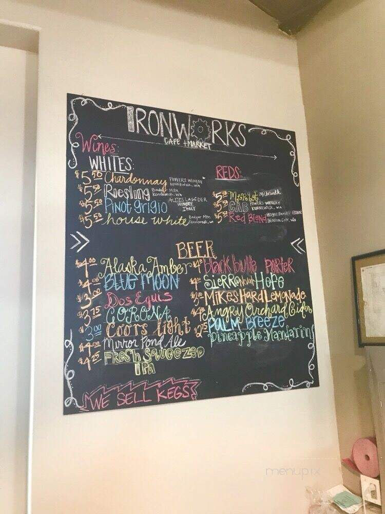 Ironworks Cafe + Market - Othello, WA menu_pic