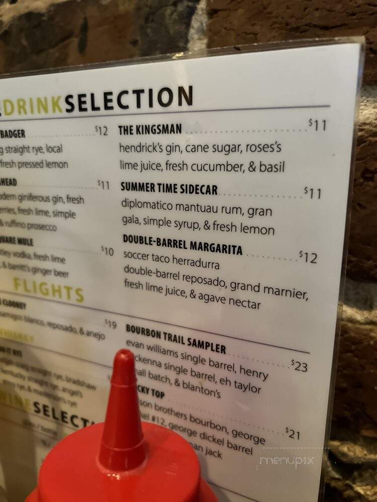 Not Watson's Kitchen and Bar - Knoxville, TN menu_pic