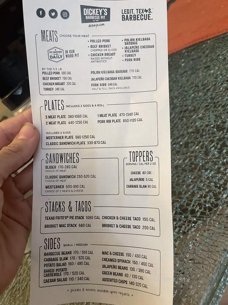 Dickey's Barbecue Pit - Palm Springs, CA menu_pic