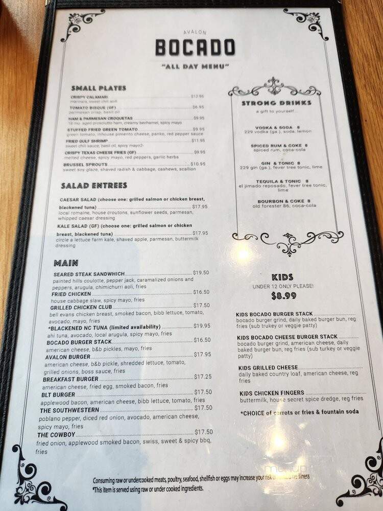 Bocado Burger - Alpharetta, GA menu_pic