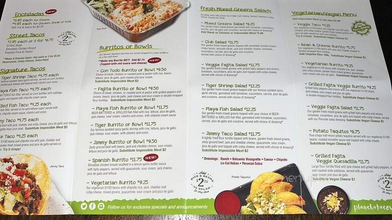 Plancha Tacos - Venice, CA menu_pic
