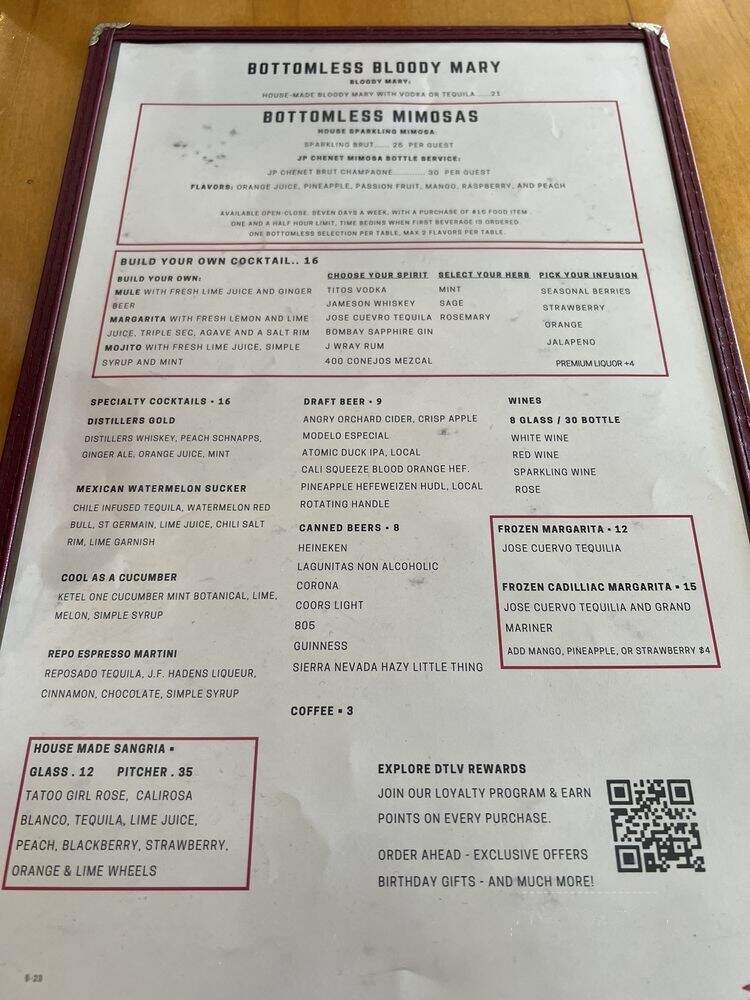 The Perch - Las Vegas, NV menu_pic