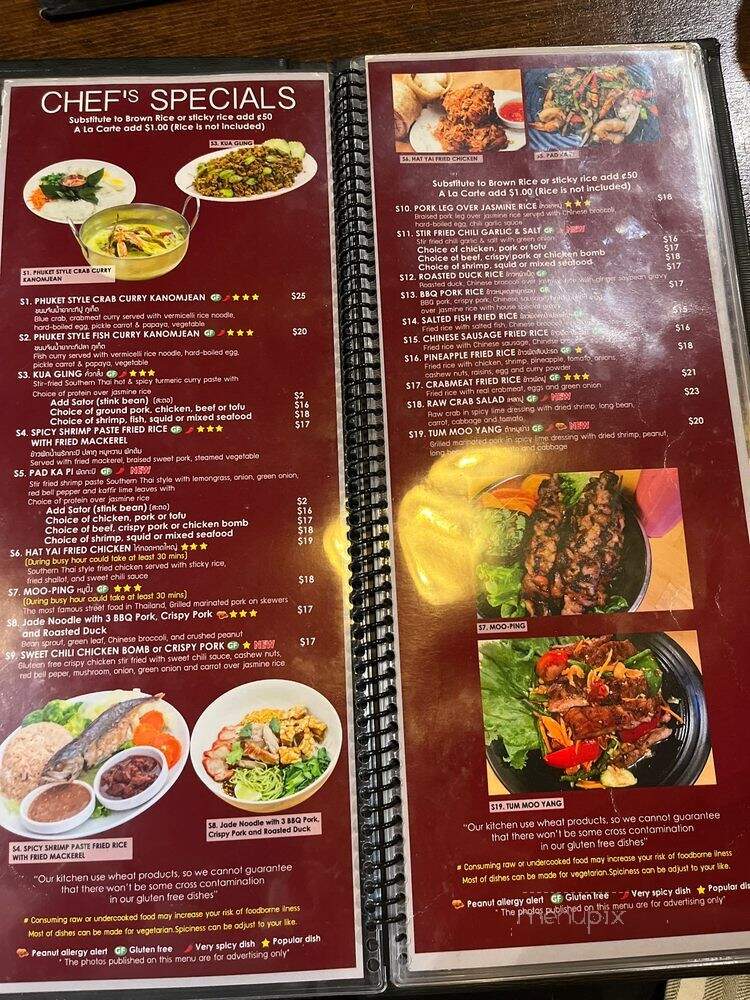 Luv2eat Thai Bistro - Los Angeles, CA menu_pic