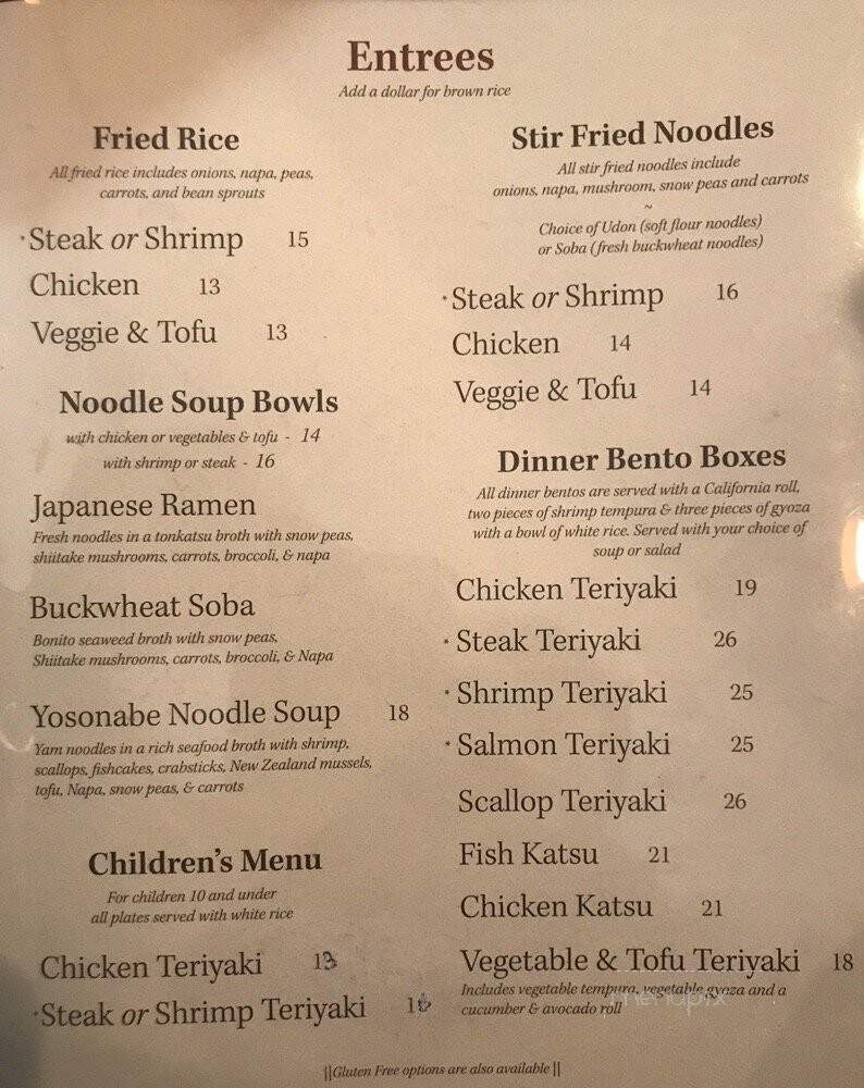 Sake-Sushi - Black Mountain, NC menu_pic