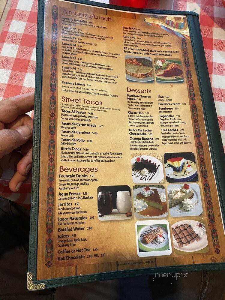 Los Panchos - Delmar, NY menu_pic