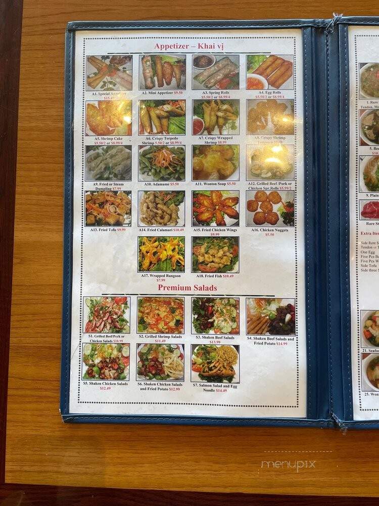 Pho Kobe - Torrance, CA menu_pic