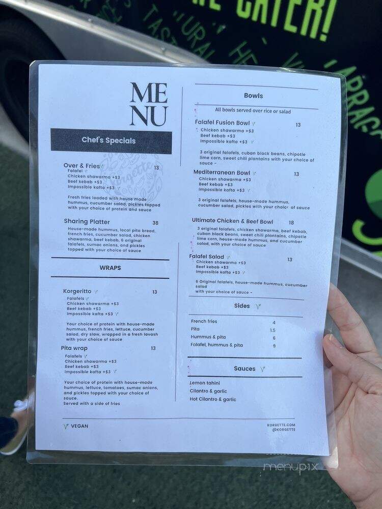 Pherona - Orlando, FL menu_pic