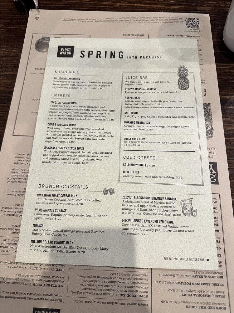 First Watch - Laurel, MD menu_pic