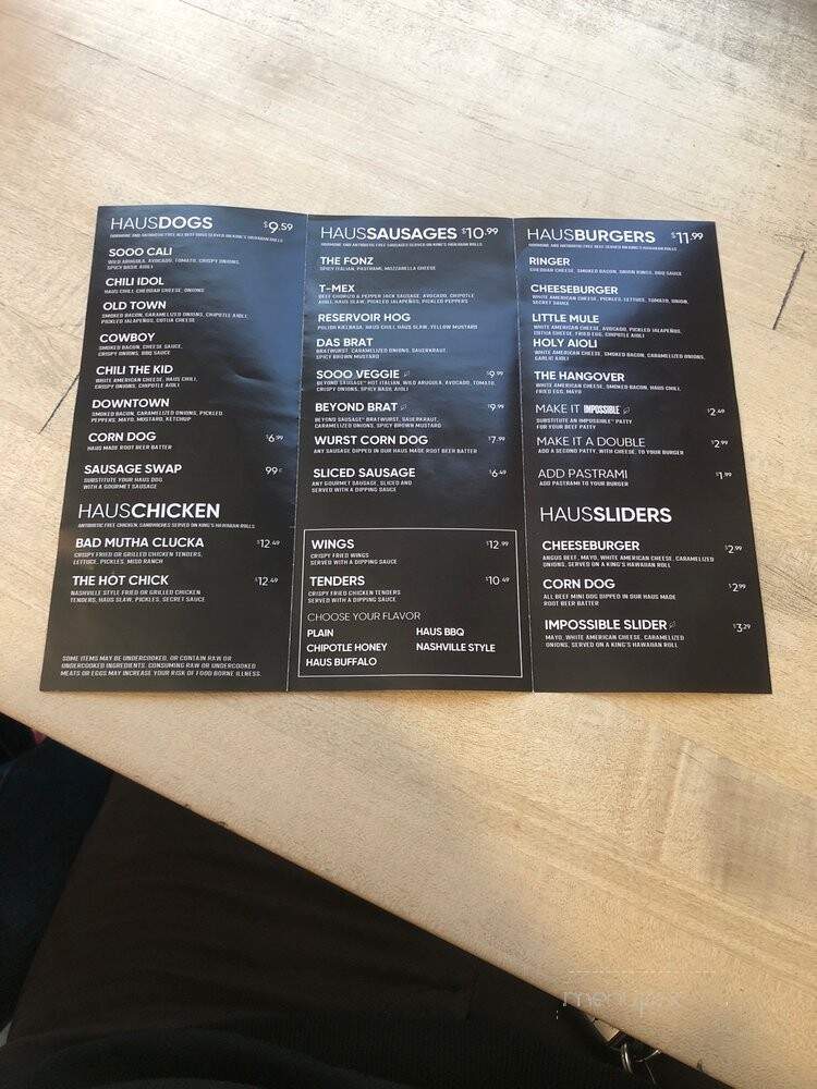 Dog Haus Burbank - Burbank, CA menu_pic