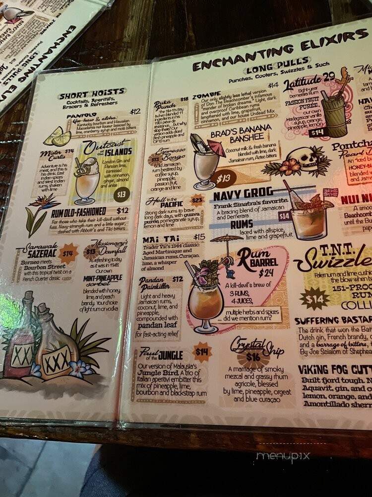 Latitude 29 - New Orleans, LA menu_pic