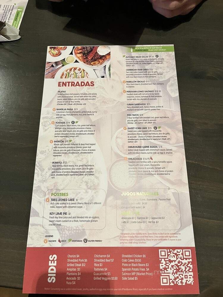 Arepazo Tapas Bar Grille - Columbus, OH menu_pic