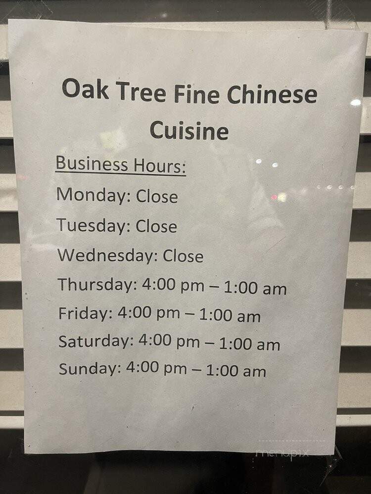 Oak Tree Fine Chinese Cuisine - Orange, CA