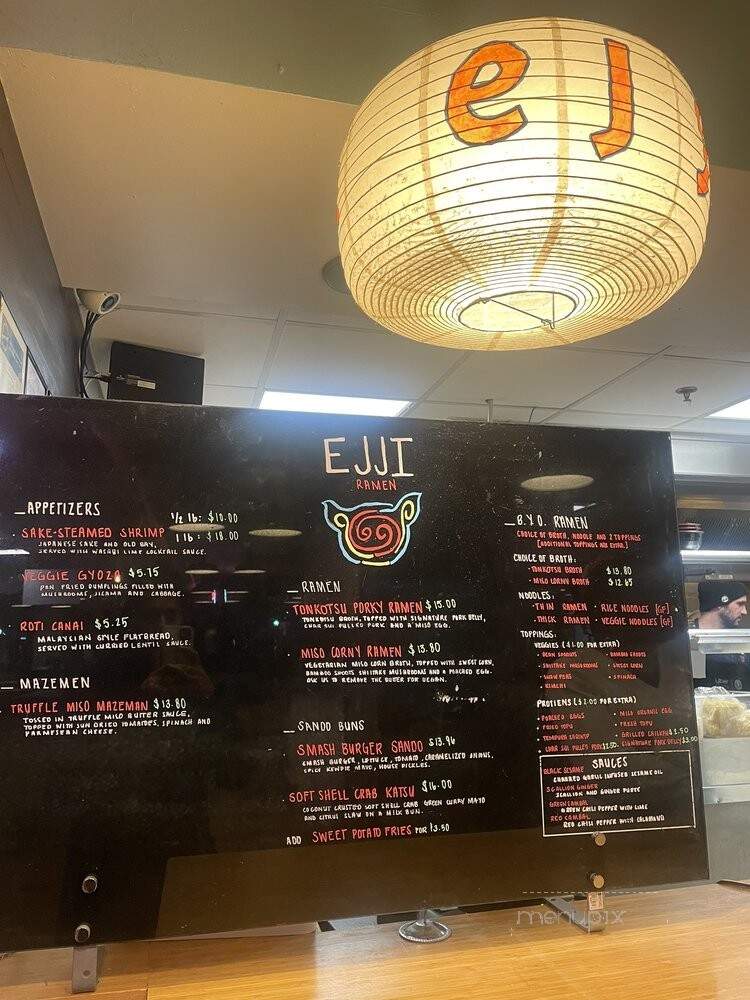 Ejji Ramen - Baltimore, MD menu_pic