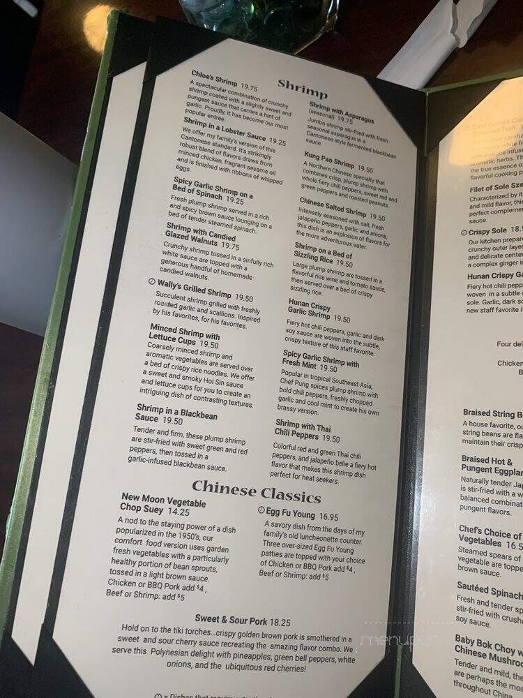 New Moon Restaurant - San Marino, CA menu_pic