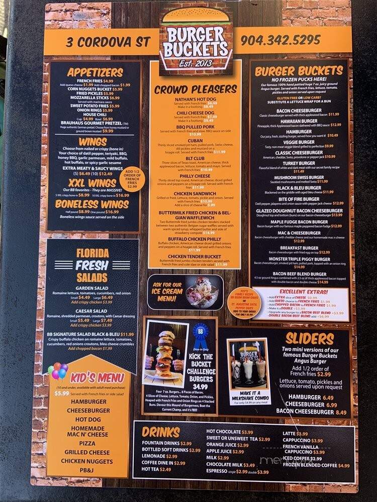 Burger Buckets - St Augustine, FL