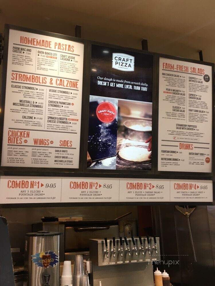 Craft Pizza Company - San Diego, CA menu_pic