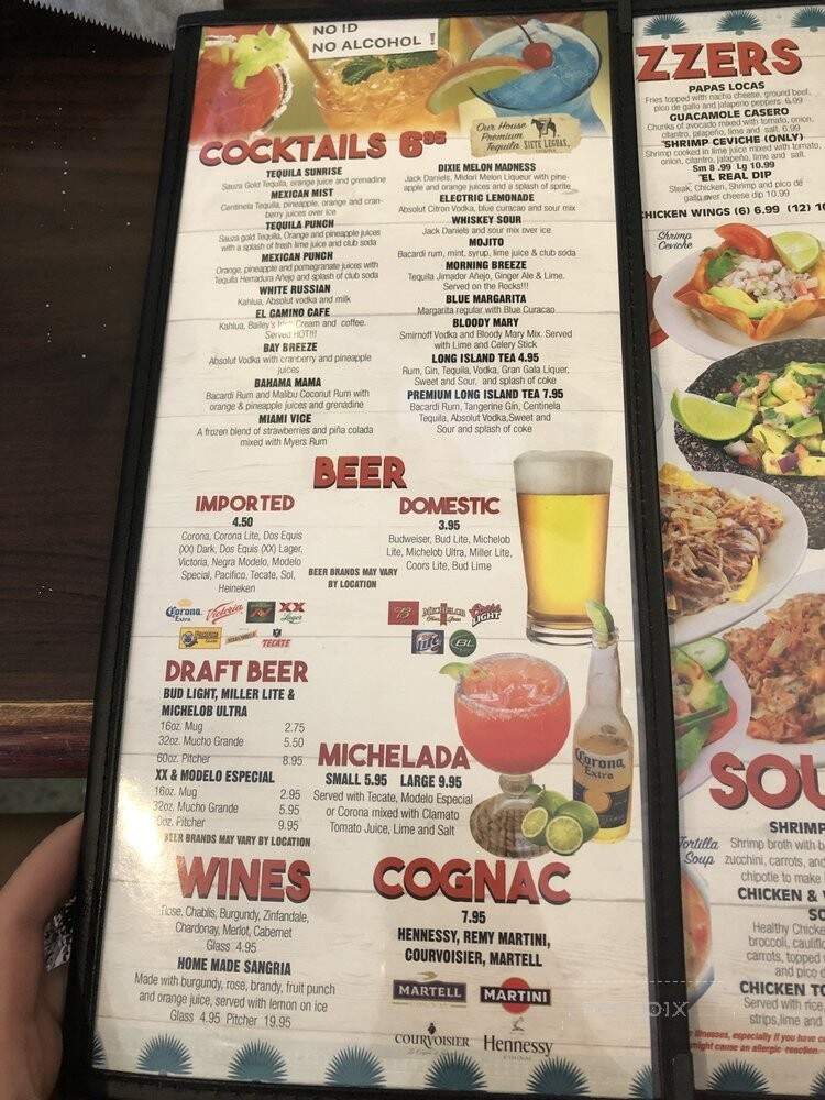 El Sombrero - Nashville, TN menu_pic