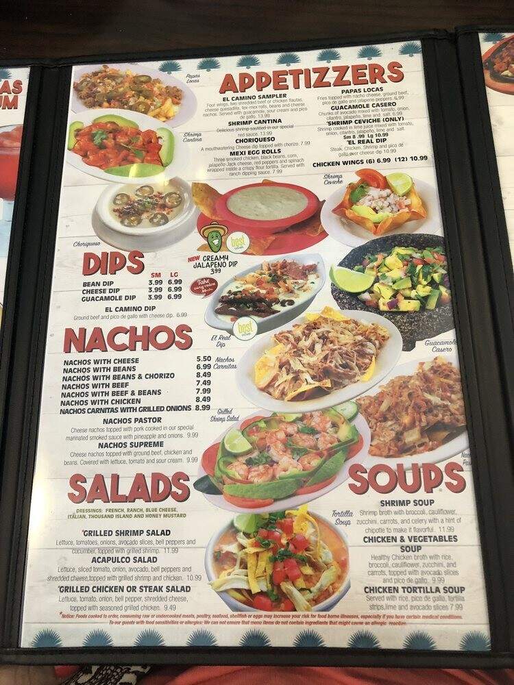 El Sombrero - Nashville, TN menu_pic