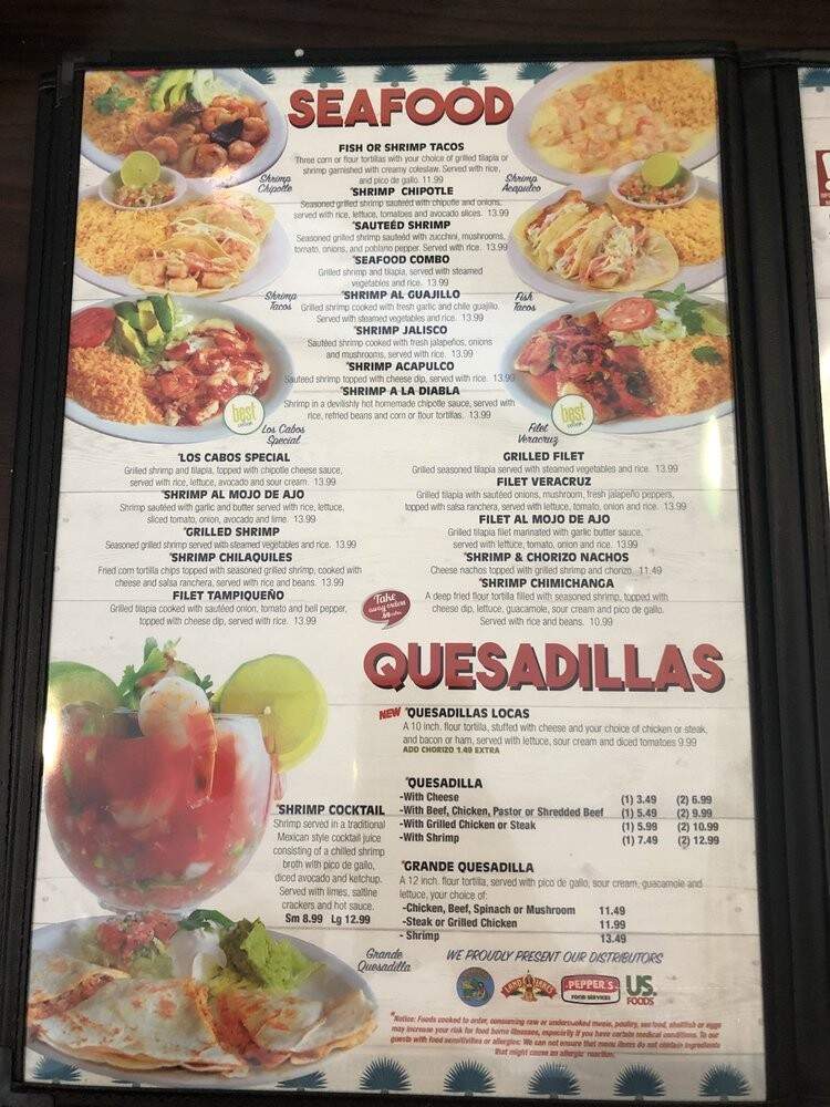 El Sombrero - Nashville, TN menu_pic