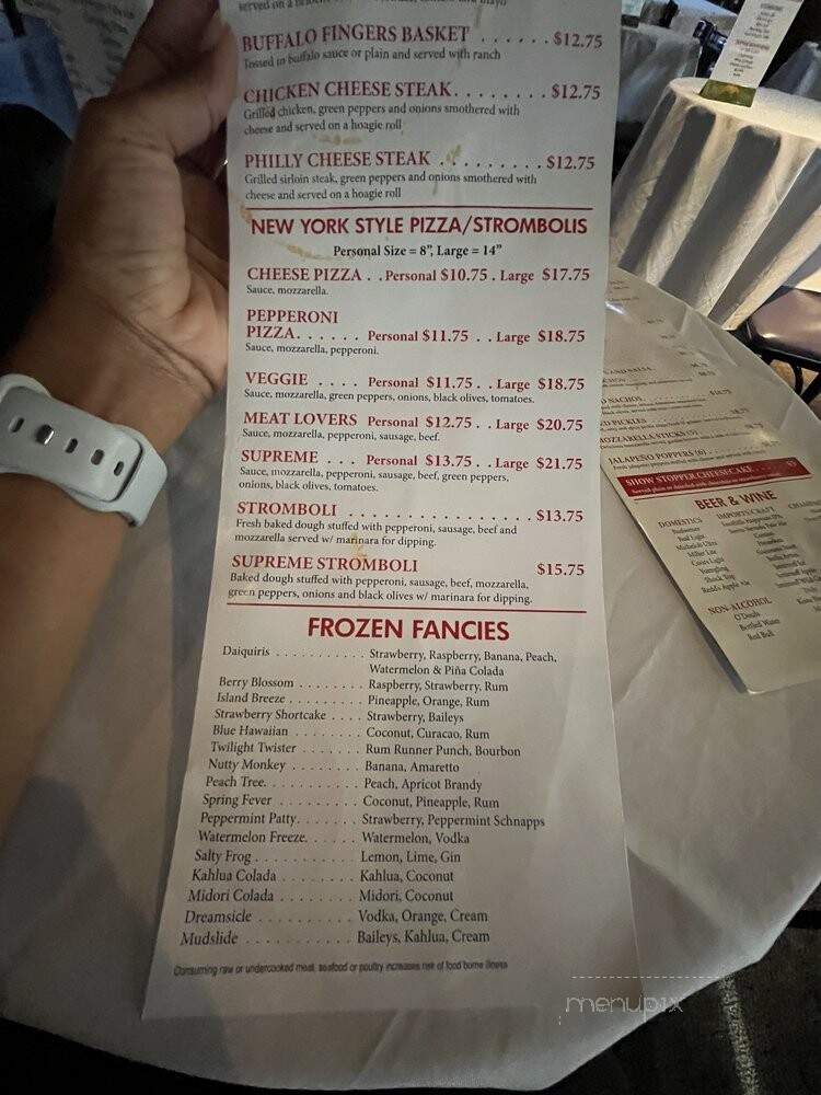 The Comedy Zone - Greensboro, NC menu_pic