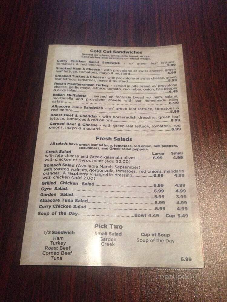 Vasken's International Deli - Springfield, MO menu_pic