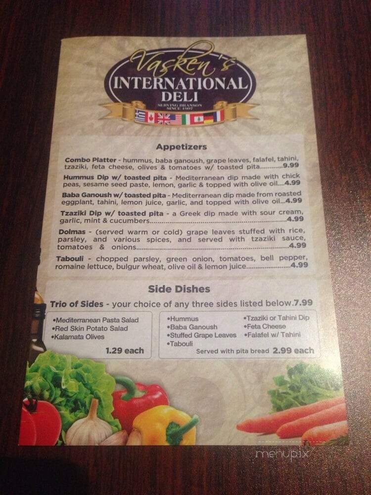 Vasken's International Deli - Springfield, MO menu_pic