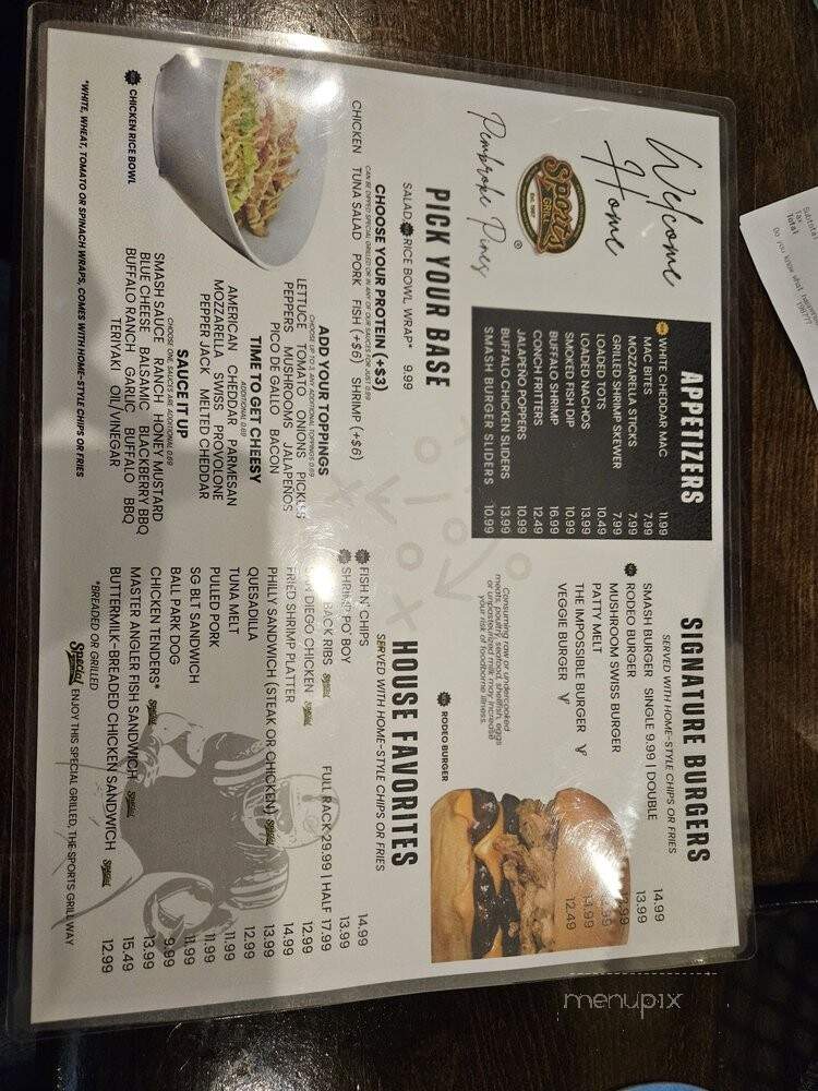 Sports Grill - Pembroke Pines, FL menu_pic