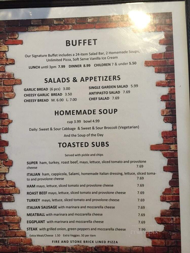 Fire & Stone - Bradenton Beach, FL menu_pic