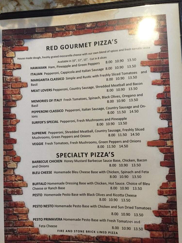 Fire & Stone - Bradenton Beach, FL menu_pic