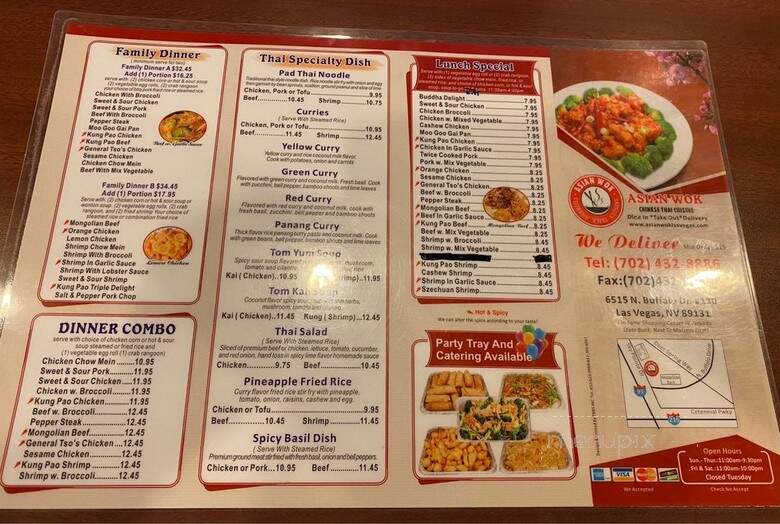 Asian Wok - Las Vegas, NV menu_pic