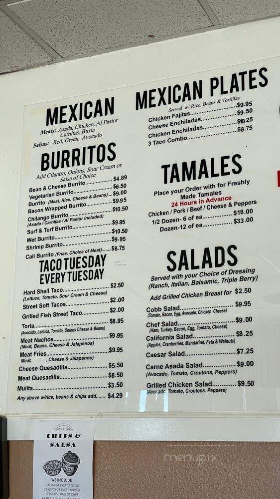 Tiscareno's City Bistro & Deli - Anaheim, CA menu_pic