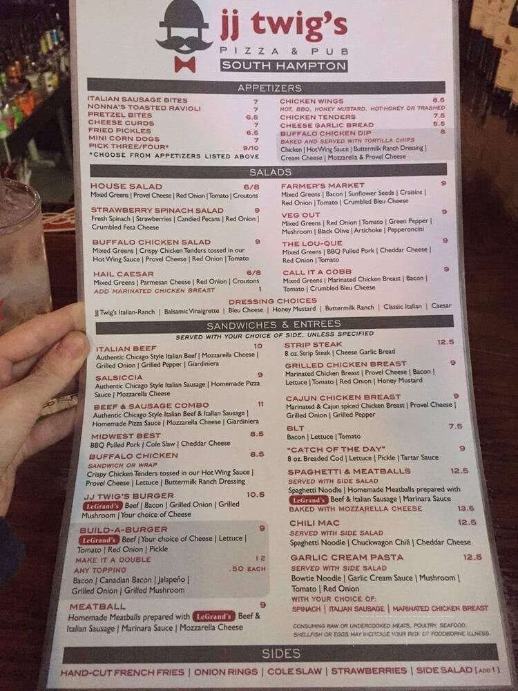 JJ Twig's Pizza & Pub - Saint Louis, MO menu_pic