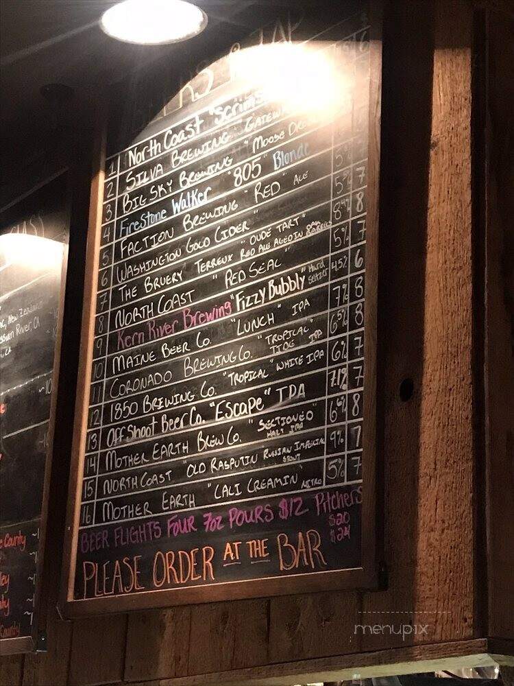 Alley - Mariposa, CA menu_pic