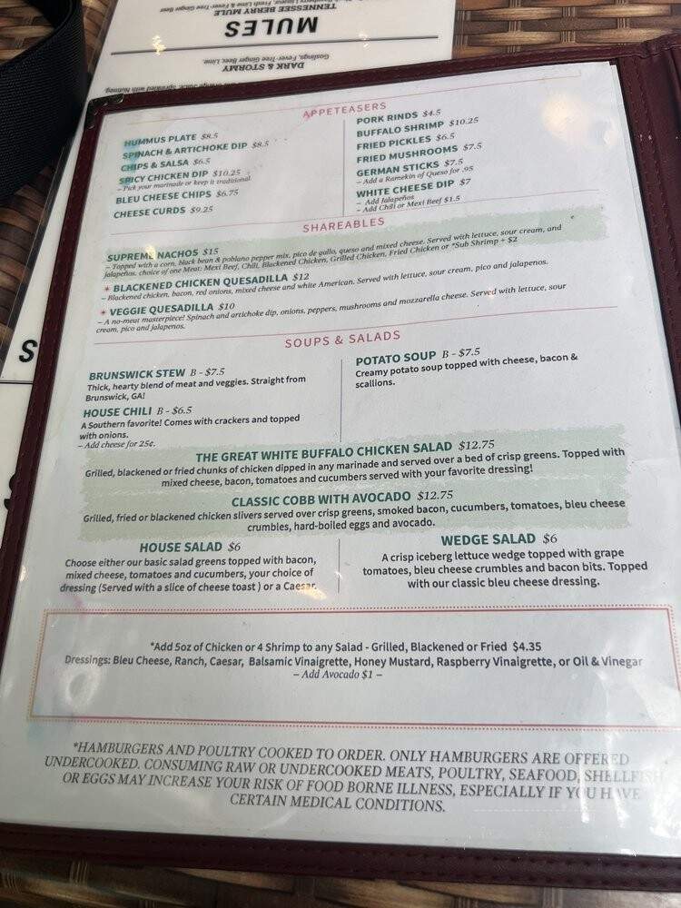 Wing Cafe and Tap House - Marietta, GA menu_pic
