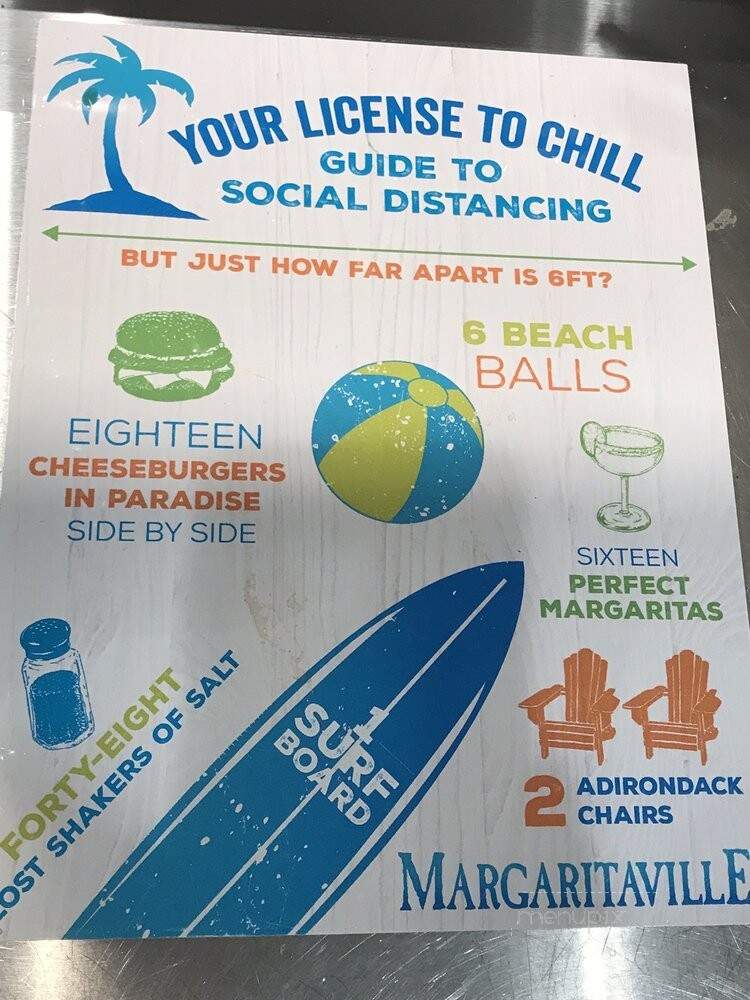 Margaritaville - Hollywood, FL menu_pic
