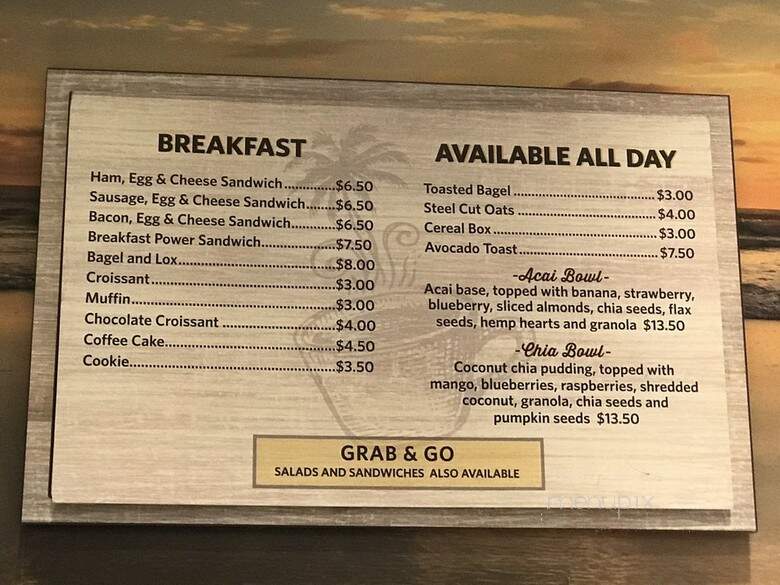 Margaritaville - Hollywood, FL menu_pic