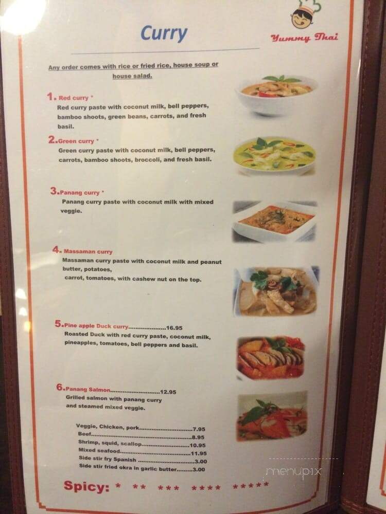 Yummy Thai - Lebanon, TN menu_pic