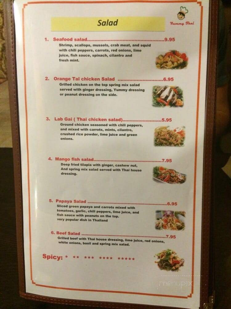 Yummy Thai - Lebanon, TN menu_pic