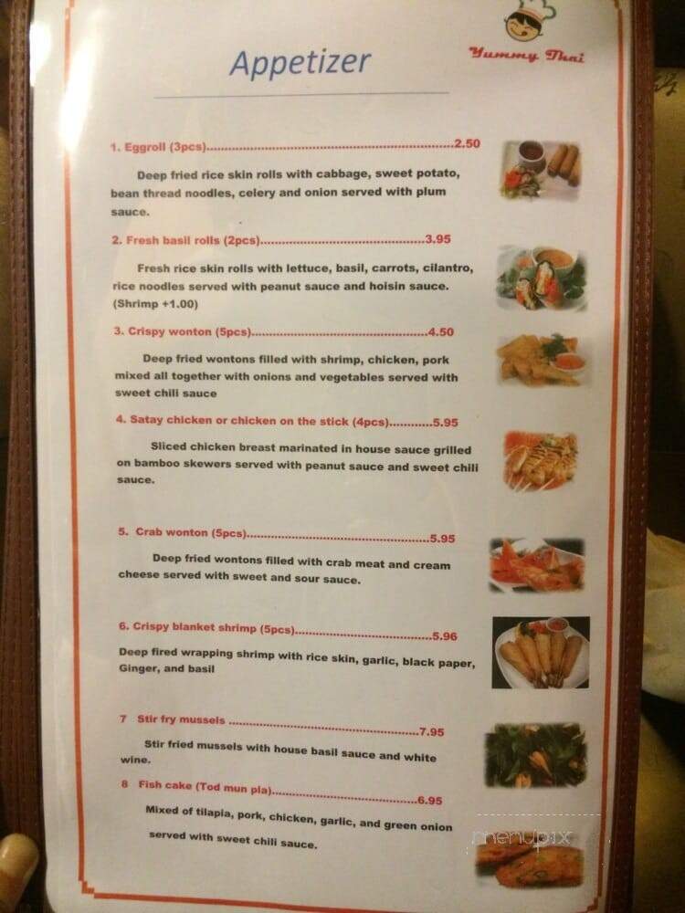 Yummy Thai - Lebanon, TN menu_pic