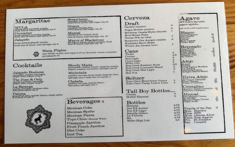MULA Mexican Kitchen - Omaha, NE menu_pic