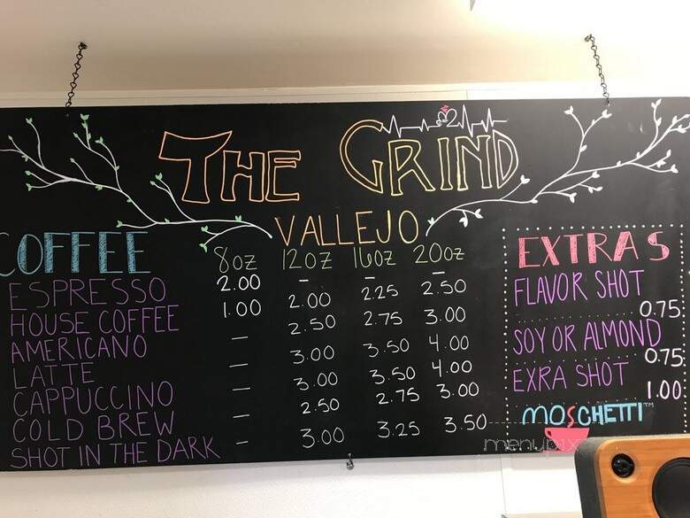 Grind Coffee House - Vallejo, CA menu_pic